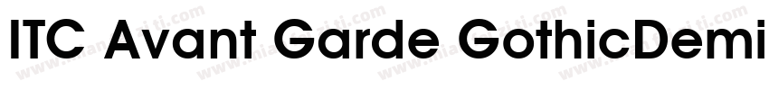 ITC Avant Garde GothicDemi BT字体转换